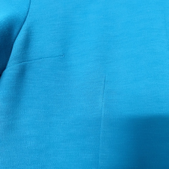 Vintage Go go Teal blue Short Sleeve Dress 60’s - Picture 4 of 4